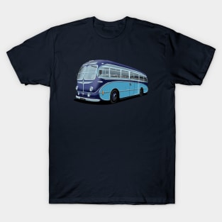 1952 AEC Regal Coach in light and dark blue T-Shirt